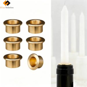 Bulk 2000pcs Brass Small Cup Candlestick Insert for Securing Candles in Wood, Marble, Resin Holders