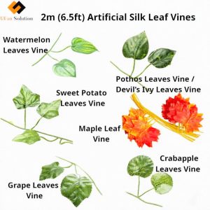 Best Faux Silk Fake Leaf Wall Hanging Vine Decor Lovely 20PCK